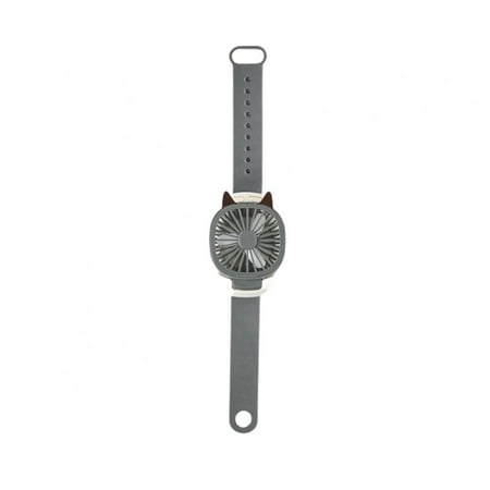 

Mini Watch fan Ultra-Quiet Electric portable Mini Handheld Fan USB Rechargeable Folding Suitable for Outdoor Travel Hiking