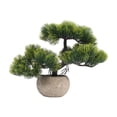 thumbnail image 1 of bonsái artificial, bonsái falso coleccionable, plantas artificiales, bonsái verde para interior, estantería de escritorio para oficina Verde oscuro, 1 of 8