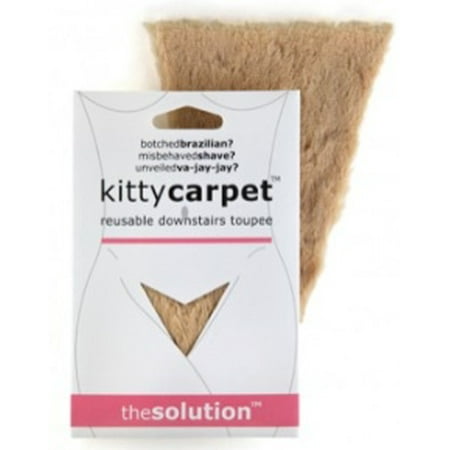 Fashion First Aid Kitty Carpet Reusable Downstairs Toupee, The Carpet Matches the Drapes