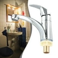 Bathroom Single Cold Basin Faucet Zinc Alloy Chrome Plated Sink Faucet