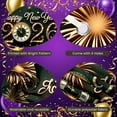 thumbnail image 4 of Golden Fireworks Happy New Year Banner Vintage Clock 2026 New Year Display City Gold Accent New Year Eve Backdrop for New Year Party Eve Celebration Home Decoration, 4 of 9