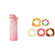 thumbnail image 1 of Botella de agua de 750ML y fragancia de frutas sin BPA Fitness al aire libre rosa, 1 of 8