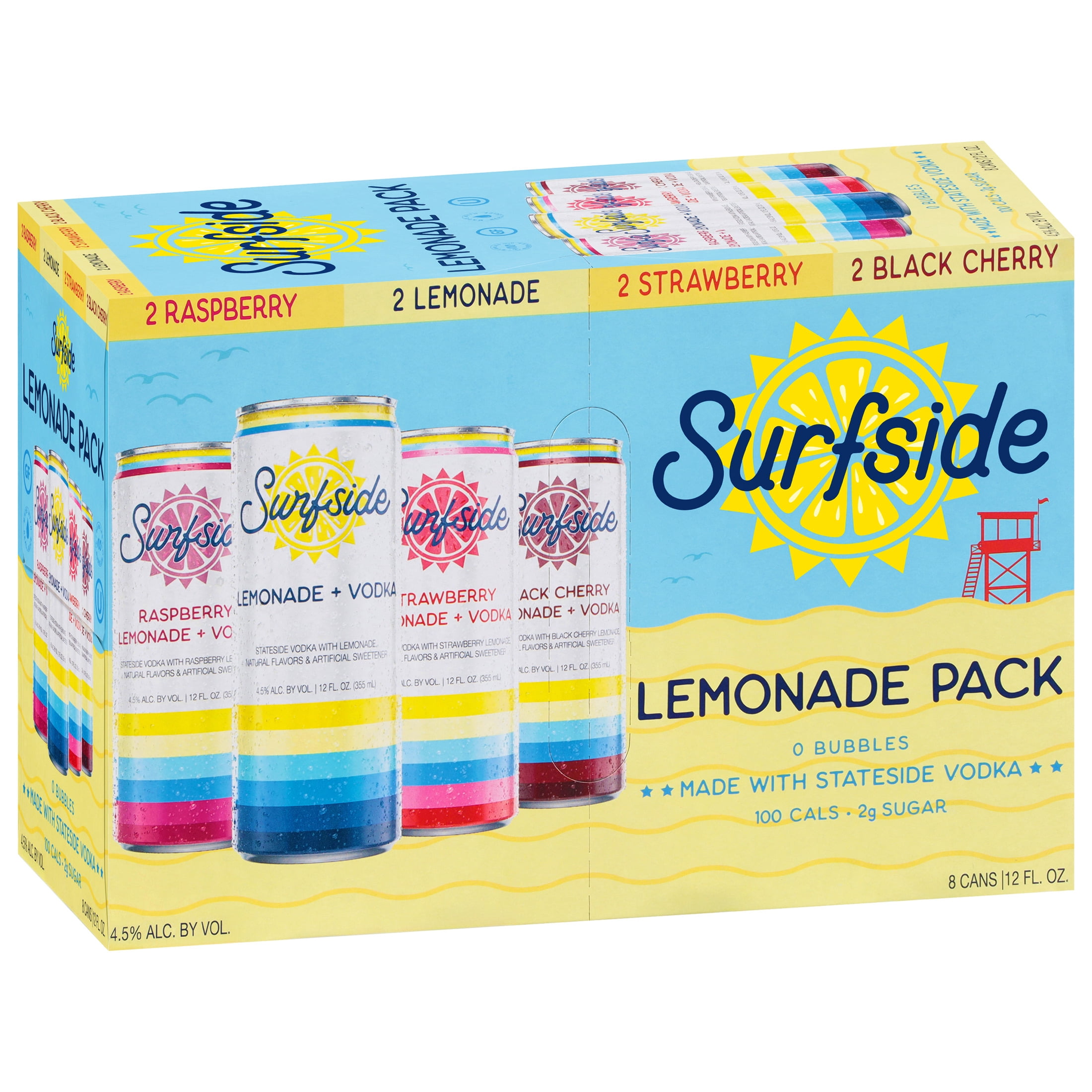 Surfside Lemonade + Vodka Variety 8 Pack