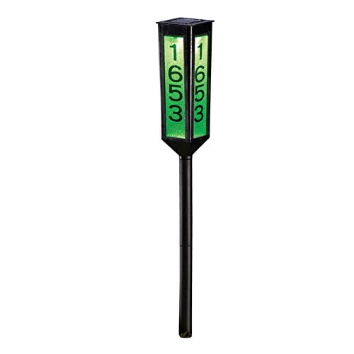 Solar Color Changing Address Marker Stake by