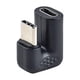 thumbnail image 2 of 2 adaptadores convertidores USB 3.1 tipo C macho a USB-c hembra en ángulo recto de 180 grados para teléfonos inteligentes, 2 of 5