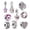 Alloy Model 11, variant on ROSIANNA Alloy Women's Charm Pendant Set, Mixed Designs, 10 Pieces