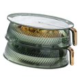thumbnail image 2 of Cubierta de alimentos con aislamiento verde transparente, cubierta térmica multicapa apilable a prueba de polvo para almacenamiento de verduras, 2 capas, 2 of 12