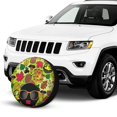 thumbnail image 2 of Kll Black Head Woman With Mushroom Hair Tire Cover,Universal Wheel Tire Cover For Trailer, Rv, Suv, Truck,Camper And Many Vehicle,(17 Inch), 2 of 7