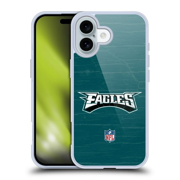 Head Case Designs NFL Philadelphia Eagles Logo Distressed Look Soft Gel Case for Apple iPhone 16