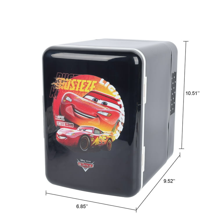 Disney's Cars 4L 6-Can Mini Fridge, Black - Walmart.com