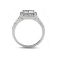 thumbnail image 3 of Women's 1.06 Ct Princess and Round Cut Cz Stainless Steel Engagement Ring Size 6, 3 of 5