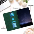thumbnail image 2 of Case for Amazon Fire HD 7 2019/2017/2015, Embossed PU Leather Cover Flip with Smart Auto Wake / Sleep Stand Function Pencil Holder and Card Slots & Footgrip Case, Green, 2 of 5
