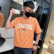 thumbnail image 4 of Camisetas estampadas para hombre, camisetas con estampado del alfabeto, ropa urbana, camisetas gráficas para hombre, camisetas holgadas de manga corta con estampado de música Kpop, 4 of 5