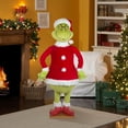 thumbnail image 2 of Life Sized Animated Dancing The Grinch Green Christmas Décor 26.77 in x 68.9 in x 22.83 in 15.81 lb, 2 of 6