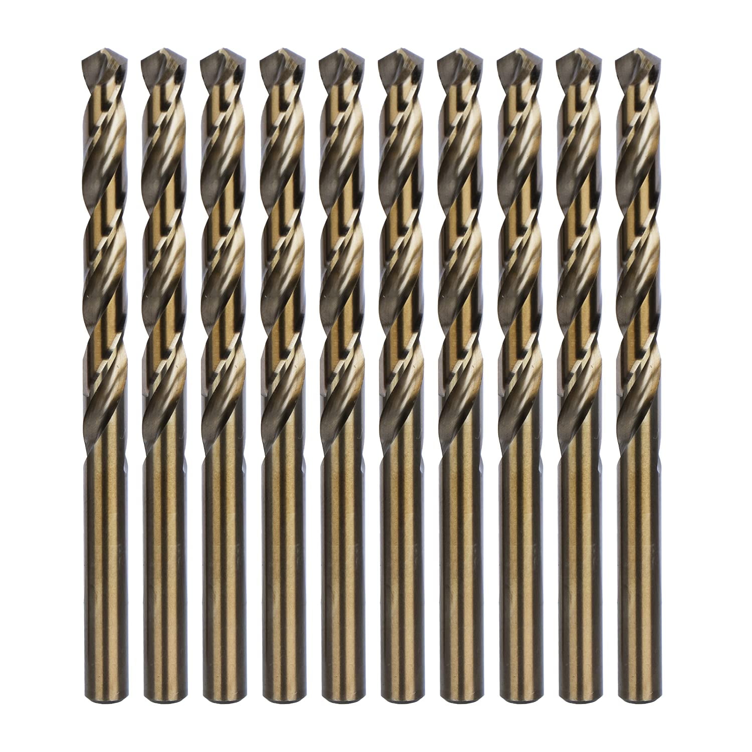 5PCS 5/16" Drill Bit Set HSS Titanium Jobber Length Twist Metal Drill Bits Tools 
