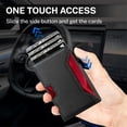 thumbnail image 2 of Airtag Wallet for Men, Mens Smart Wallet for Air Tag RFID Blocking, Slim Compact Wallet with ID Window, Minimalist Bifold Pop Up Credit Card Case Holder 10  Cards,Christmas Gift for Men, No AirTag, 2 of 6