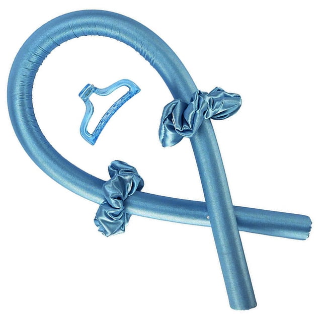 Seitruly Curling Rod Sleeping Soft Headband Curler Foam Hair Roller Former para cabello largo y mediano, azul Type3 NO3