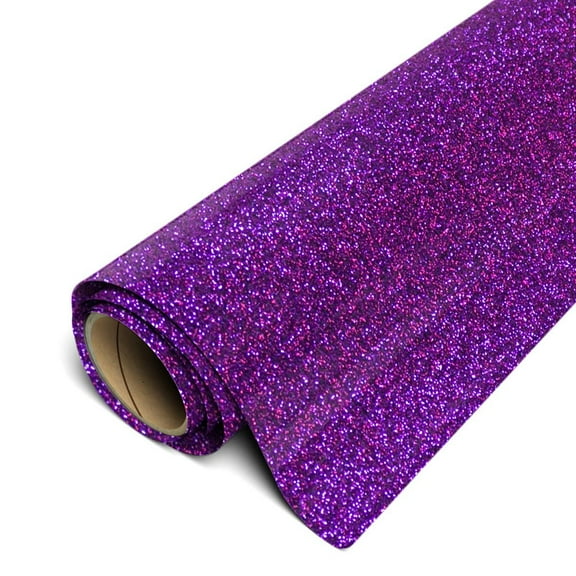 Siser Glitter HTV 20" x 3ft Roll - Iron on Heat Transfer Vinyl Purple
