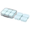 thumbnail image 2 of Ovzne Indoor Storage Box Storage Box Large Capacity Sub-Packed Mini Box Portable Small Outdoor Portable Sealed Large Capacity 7-Day Mini Box Tablet Storage Box Visual Storage Bag On Clearance, 2 of 3
