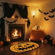 thumbnail image 5 of Alfombras de calabaza de Halloween, alfombra de suelo con forma de calabaza, lavable a máquina, alfombra naranja, decoración de Halloween para sala de estar, dormitorio, cocina, baño, 5 of 5