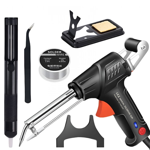 ZEPARO Internally Heated Industrial Laser Welding Tools,Multi-Function Soldering Iron Soldering Gun Set,Automatic Corded Solder Iron Internal Heat Electric Welding Tool,for Industrial Home DIY