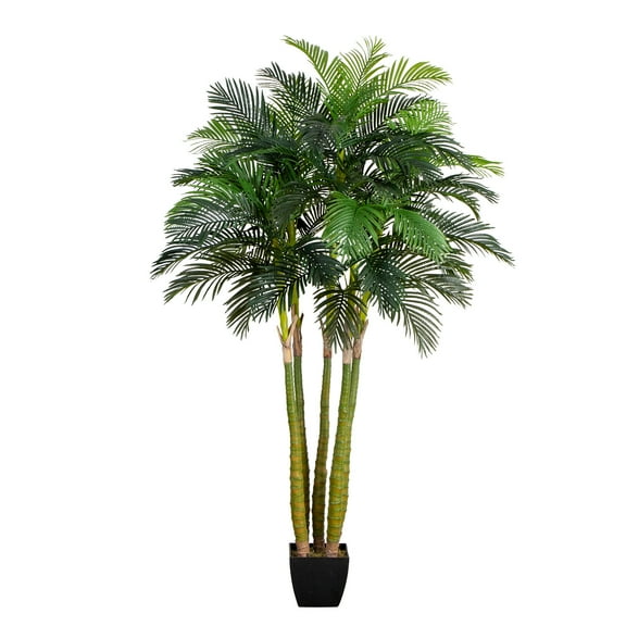 Nearly Natural 9.5ft. Giant Five Stalk Artificial Areca Palm Tree