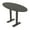 Asian Night w/Matte Black Base, variant on Oval Bistro Height Meeting Table T-Shaped Metal Base 34x70 Bar Table
