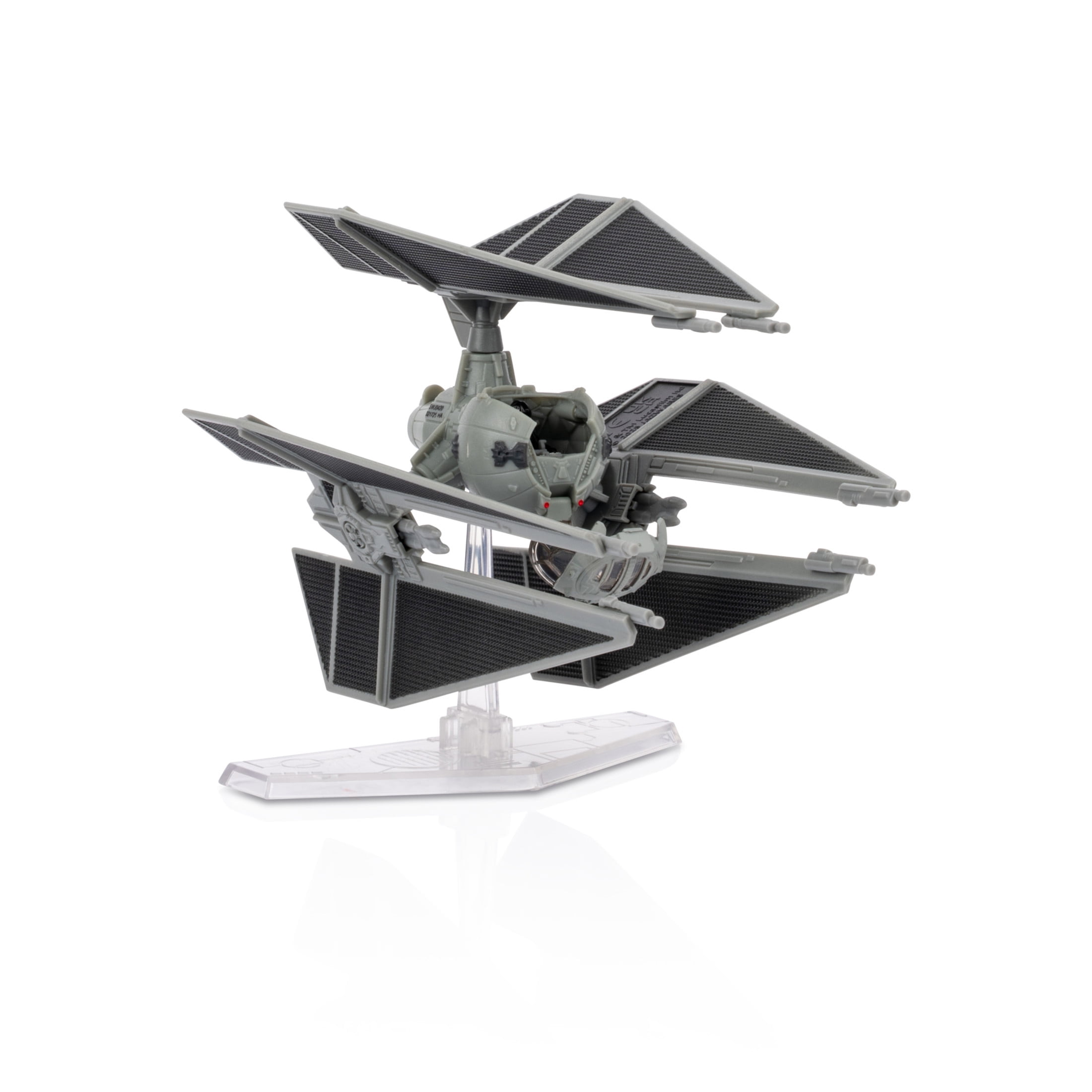 STAR WARS Micro Galaxy Squadron TIE Defender - 3-inch Vehicle with Removable Wings, Flight Base, and 1-inch Micro Figure Accessory