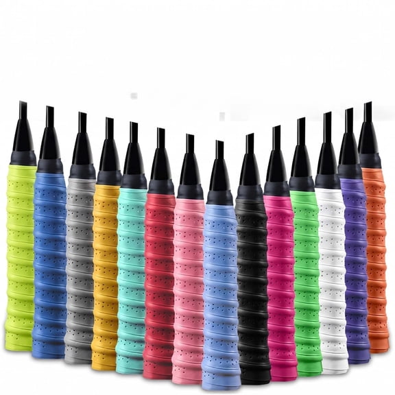 14 Pack Multicolored Anti-Slip Absorbent Overgrips for Tennis Badminton