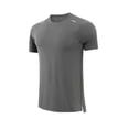 thumbnail image 4 of ohmzyzo Men's Dry Fit Workout T-Shirts Athletic Running Tees Short Sleeve Crew Neck Gym Tops Lightweight Moisture Wicking Outdoor Shirts Gray L, 4 of 4