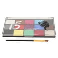 thumbnail image 2 of Face Paint Kit, Mild Ingredients Face Paint  Makeup Easy To Clean Water Soluble  for Entertainment for Adult, 2 of 7
