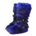 thumbnail image 1 of COM1950s Bottes pour Femmes, Bottes d'Hiver Chaudes pour Femmes, Talon Plat Haut, Style Fille Épicée, Plus Velours, Tête Ronde, Tube Moyen, Design à Sangle, Bottes de Neige pour Femmes, Bottes d'Hiver pour Femmes, 1 of 5