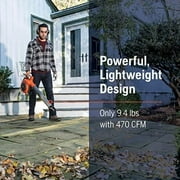 Husqvarna 125B Gas Leaf Blower Handheld - 28cc 2-Cycle, 470 CFM, 170 MPH, Orange