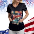 thumbnail image 2 of UngA USA 250th Anniversary Shirt Women 250 Years of Freedom Independence Shirts for Women (Black,L), 2 of 8