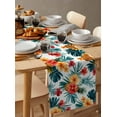 thumbnail image 6 of Tropical Leaves Floral Table Runner 72 Inches, Summer Pineapple Flowers Bed Runner Dresser Scarves Tabletop for Indoor Outdoor Parties/Ceremony/Banquet, 18" x 72", 6 of 8