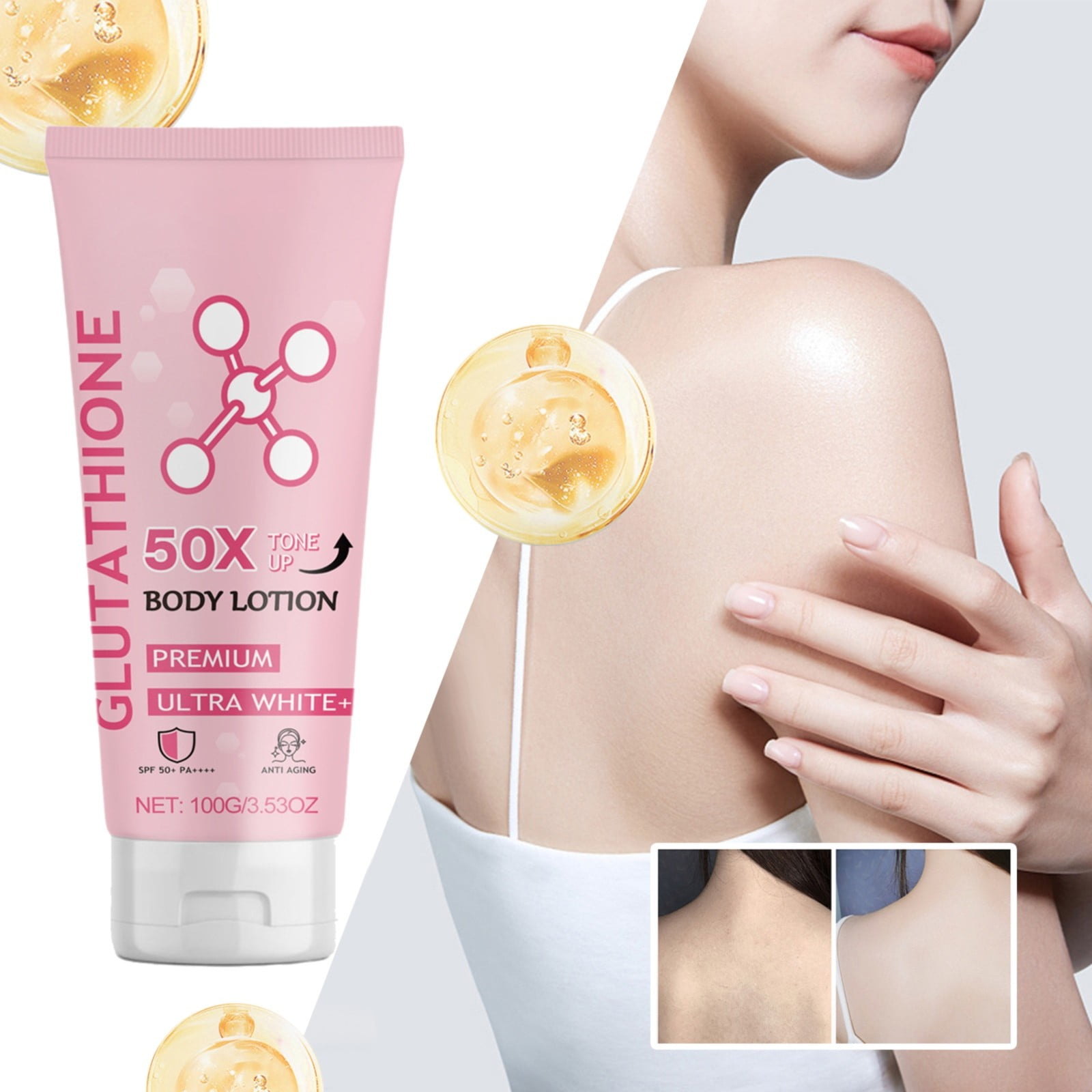 Yttmshdga Clearance! Body Care Brightening Body Lotion Nourishes Whitens  Softens Skin Leaves Fragrance All Over The Body Brightens Skin Tone Body  100ml