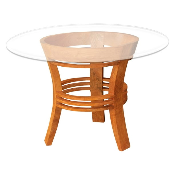 Chic Teak Half Moon Waxed Round Patio Dining Table Com Waxed Teak Round Patio Dining Table, Half Round Outdoor Dining Table