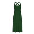 thumbnail image 5 of Ruimatai Women's Summer Sleeveless Dress Casual Sexy Solid Camis Mid Calf Dress Lightweight Comfortable Polyester Daily Party Wedding Wear, 5 of 5