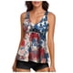 thumbnail image 1 of MKLEKYY Bikini Mujer Traje De Baño Women'S Summer Tankini Swimsuit Two Piece Printed Suspender Shorts Split Swimsuit (2), 1 of 5