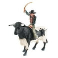 thumbnail image 4 of Figuras de pintadas a mano, modelo de juguetes de animales en miniatura, colección artesanal, figuras de acción detalladas realistas para Estilo A Hugo  Figura Toro con jinete, 4 of 10