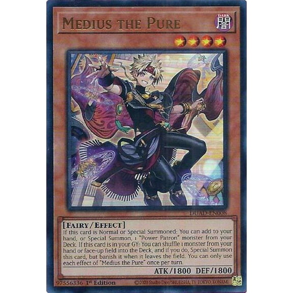 YuGiOh Duelist's Advance Ultra Rare Medius the Pure DUAD-EN008