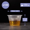 thumbnail image 4 of MATANA 100 Verres à Shot Jager en Plastique Cristal Clair, Gobelets de Fête - Robustes, Jetables et Réutilisables, 4 of 5