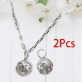 thumbnail image 6 of 2Pcs Hollow Round Charms Hanging Pendants DIY Fashionable Home Decor Fitting Beads for Crafts Earrings Keychain Jewellery Making Findings, 6 of 9