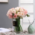 thumbnail image 5 of 12pcs Artificial Roses Single Stem Fake Silk Flower Bouquet Real Touch for Home Party Wedding Decoration, 5 of 5