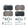 thumbnail image 3 of Detroit Axle - Front 2pc Brake Pads for Mercedes-Benz CL55 AMG CLK55 C350 CL500 CLK550 CLS500 E350 E500 E550 S600 SL600 SLK350, 2 Ceramic Brake Pads w/ Hardware Replacement, 3 of 7