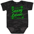 thumbnail image 3 of Inktastic Sassy Lassy with Green 4 Leaf Clovers Boys or Girls Baby Bodysuit, 3 of 5