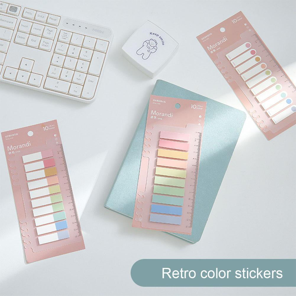 200x Sticky Notes Bookmaker Page Maker Tabs Index Stickers Memo Pad Coloured