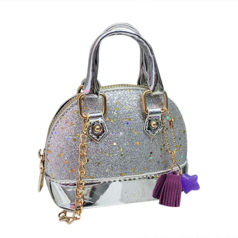 Stamens Trendy Kids Glitter Shoulder Bag Mini Grirls Crossbody Handbag  Purse Accessories Kids Girls Gifts Glitter(Trendy Fashion Mini Shoulder Bag