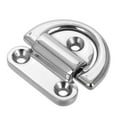 thumbnail image 6 of OUNONA Folding Pad Eye Deck Lashing Ring Stainless Steel D Ring With Plate Fit For Trailer Boat Rv Trucks Camper Van, 6 of 8