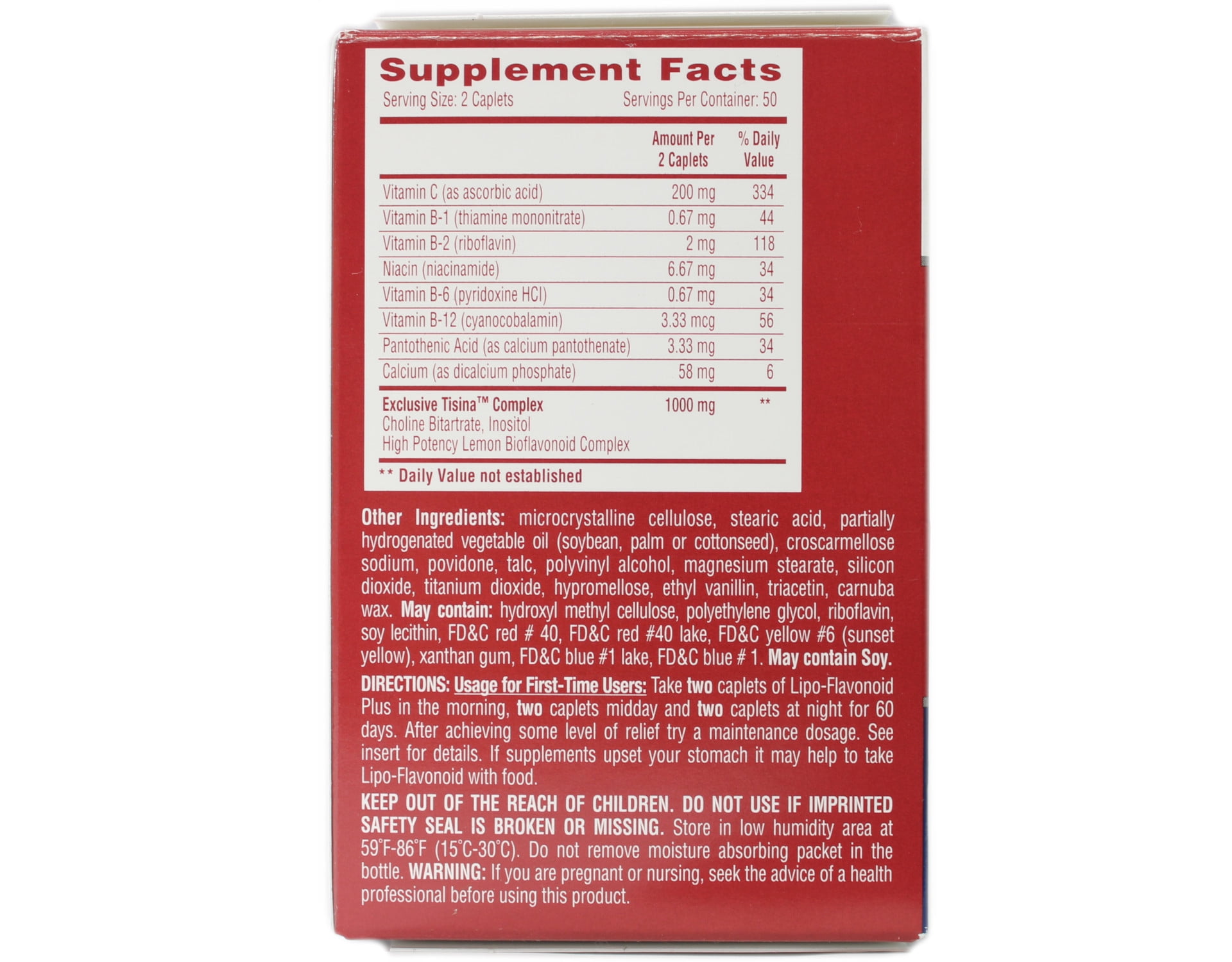 Lipo-flavonoid Plus Caplet 100 Count Helps Circulation in the Ear by Lipo-Flavonoid